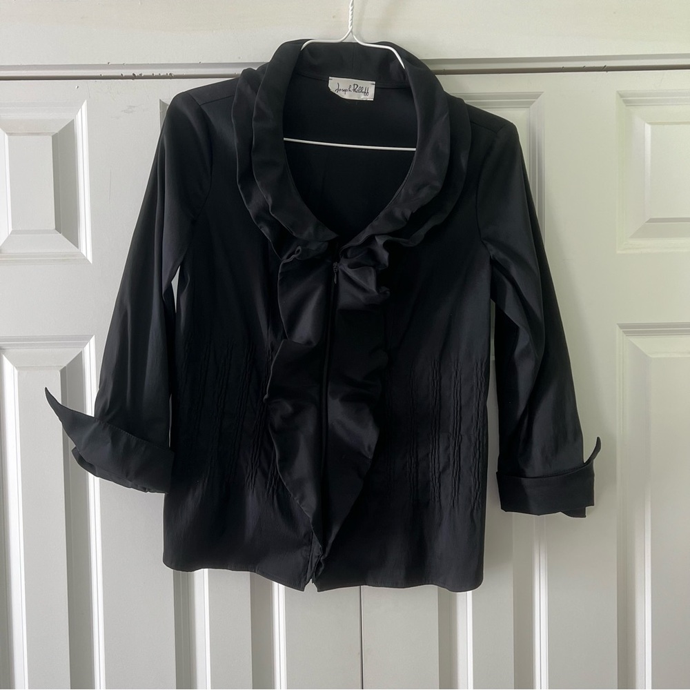 ⭐️ Joseph Ribkoff Black Blazer Jacket with Notched Lapel